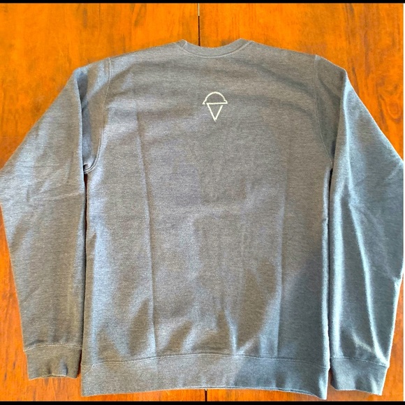 Official Cow’s Ice Cream sweatshirt, Distressed Logo, Charcoal Gray, size XS - Picture 3 of 5